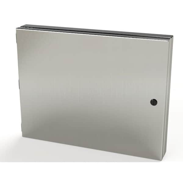 Electrical Enclosures, 14 in H, 1-1/2 in D, 18 in W, NEMA 3R, 4, 4X, 12, 13, 304 Stainless Steel
